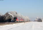 642 211-6 und 642 132-4 als RB 57340 (Augsburg Hbf-Füssen) bei Beckstetten 22.1.17