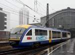 Ein Desiro der Mitteldeutschen Regiobahn am 22.02.2009 bei der Ausfahrt aus Leipzig Hbf.