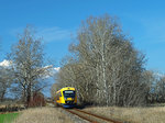 642.344 mit dem Os4323 nach Komárno am 02.03.2014 zwischen Bodza und Zemianska Olca.