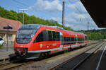 643 008 hat am 18. Mai 2014 seinen Endbahnhof Türkismühle erreicht. Der Talent verkehrte als  Nahetal-Express , ein Ausflugszug der von Mai bis Oktober immer Sonn- und Feiertags von Wiesbaden über Mainz nach Türkismühle und abends wieder zurück verkehrte. In der Zwischenzeit wurde der VT 643 in Türkismühle abgestellt. Seit der Übernahme des Dieselnetz Südwest durch die vlexx existiert diese Verbindung leider nicht mehr, war sie doch bei Wanderern und Radfahrern an der Nahe recht beliebt. Auch der Bahnhof Türkismühle ist mittlerweile modernisiert. 