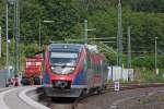 643 204-0 als RB8969 nach Stolberg-Altstadt am Gleis 27 in Stolberg (Rheinl.) Hbf, 13.6.10