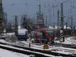 Am 30.11.2010 kommt ein Talent der Euregiobahn, RB20 nach Alsdorf, vom Haltepunkt Schanz nach Aachen West.