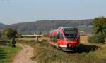 643 009-4 als RB 28111 (Bad Bergzabern-Winden (Pfalz) bei Kapellen-Drusweiler 03.10.11