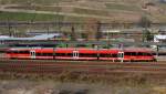 In Bingen am Bahnsteig steht der 643 021-8 Rammelsbach bereit zur Abfahrt in Richtung Kaiserlautern. 14.4.2013