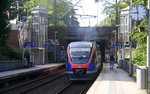 Ein Nachschuss von Zwei Euregiobahn (RB20) kommmen aus Eschweiler-Sankt-Jöris nach Düren-Stolberg-Altstadt und hilten in Aachen-Schanz und fahren in Richtung Aachen-Hbf.