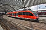 644 027-4 und 644 063-9 fahren am 4.7.2017 als RB38 (RB11820)  Erftbahn  von Köln Messe/Deutz nach Düsseldorf Hauptbahnhof in den Kölner Hauptbahnhof ein. 