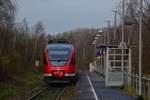 Der letzte Fahrtag des RB38 zwischen Bedburg und Düsseldorf. Am 9.12.17 stand 644 031 als RB11816 nach Neuss in Frimmersdorf.

Frimmersdorf 09.12.2017