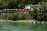 Talent 644 als RB 1728 Waldshut - Basel im Bahnhof Laufenburg ( Baden ) 14.07.2020