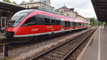 Sigmaringen am 13. Mai 2022 steht 644 041 als RB 55 nach Ulm Haptbahnhof.