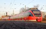 Ausfahrt von 644 001 und einem weiteren 644er als RB38 nach Düsseldorf Hbf.

Neuss 26.11.2015