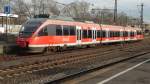 Die 644 030 der DB mit dem RB38 ( Köln Messe/Deutz - Düsseldorf HBF ) bein der Einfahrt in den Startbahnhof , DEN 05.12.2015