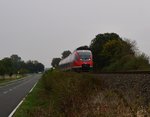 An der Friedrichstraße in Kapellen kam am 21.10.2016 ein RB 38 gen Neuss vor meine Linse gefahren.