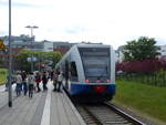 UBB 646 114-8 + 646 110-6 als UBB 29418 nach Zssow, am 14.06.2018 in Swinoujscie Centrum.