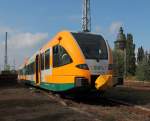 Auch die ODEG war mit ihrem VT 646.042, gebaut von Stadler 2011, zu Gast beim 9. Berliner Eisenbahnfest am 08.09.2012 im Bw Berlin Schneweide.