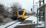 Am 17.01.2016 kamen die 646 045 und die 646 040 von der ODEG aus Richtung Rathenow nach Stendal .