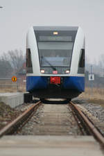 UBB 646 128  Vinschgau  // Barth // 21. März 2011
Anmerkung: Das Foto wurde hinter einem Prellbock aufgenommen.
