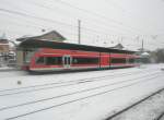 Hier 646 007-5 als RE3 von Schwedt/Oder nach Angermnde, dieser Zug stand am 15.1.2010 in Angermnde.