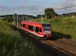 Der 646 529 nach Frankfurt an der Oder am 20.07.2012 unterwegs bei Slubice.