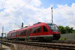 648 118 DB (Alstom Coradia LINT 41) als RE 3611 (RE6) von Wittenberge nach Berlin-Spandau in Wittenberge auf der Bahnstrecke Berlin–Hamburg (KBS 204). [15.7.2017 - 13:09 Uhr]