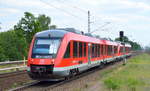 RE6 nach Wittstock(Dosse) mit 648 117 (9580 0 648 117-9 D-DB Bdp) + 648 610 (9580 0 674 610-3 D-DB Abpd) am 07.06.19 Einfahrt Bahnhof Berlin Jungfernheide.