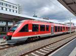 DB 648 266 als RB 14237 nach Schöppenstedt, am 04.08.2023 in Braunschweig Hbf.