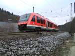 Und nochmal der 648 206 vor der Einfahrt Altenhundem auf dem Weg nach Finnentrop (17.12.2007)