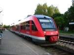 648 503-1 steht in Eckernfrde zur Abfahrt nach Flensburg bereit.07.06.08.