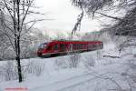 Winter im Sauerland - Regionalbahn zwischen Brgge und Ldenscheid (2009)
