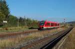 RB 14369 Braunschweig Hbf - Herzberg(Harz) bei der Einfahrt in Mnchehof.