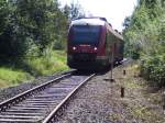 Sonderfahrt zum Rendsburger Herbst am 24.08.2013
Diese Strecke soll geplant mal wieder in Betrieb gehen.

Hier der extra fr diesen Tag eingerichtete Haltepunkt
Gymnasium Kronswerk
mit Sonderzug 648 451