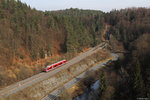 648 301 als RB 58518 am 27.02.2016 bei Lungsdorf.