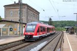 Am Abend des 10.5.16 war 648 321 in Steinach auf Gleis 1 eingefahren.
