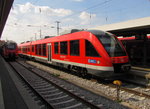 DB 648 819 als RB 58609 nach Simmelsdorf-Hüttenbach, am 02.09.2016 in Nürnberg Hbf.