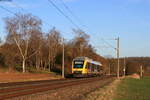 VT 265 der HLB als Lt bei Niederbrechen 29.3.21