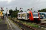 Ein SHB-Lint steht am 22.8.2010 in Heide. Der Bahnhof wird zurzeit auf ESTW umgerstet.