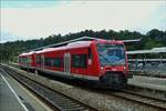 . Im Bahnhof Sigmaringen steht Triebzug 650 111 zur fahrt nach Leutkirch bereit.  05.09.2017 (Hans)