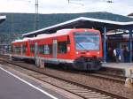 VT 650 111-8 mit einem weiteren 650er am 16.05.07 auf Gleis 3 des Aalener Bahnhofs.