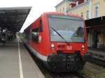 RB nach Salem (betrieben von DB ZugBus) im Bahnhof Friedrichshafen Stadt. Aufgenommen am 16.05.07
