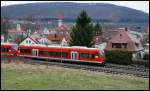 Zwei 650er sind unterwegs nach Crailsheim. Aufgenommen am 09.04.08 bei der Ausfahrt aus Oberkochen.