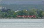 Ebenfalls vom Schiff aus zwischen Wasserburg und Lindau sah ich zwei ausfahrende 650er auf dem Damm, der von der Insel aufs Festland fhrt. (26.05.2008)