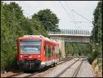 650 112-6 und ein weiterer 650er fuhren am 29.07.2008 von Crailsheim nach Ulm.