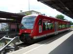 02.07.2011 - Triebwagen 650 310 am Hbf Pforzheim vor der Fahrt nach Horb (Nagoldtalbahn)