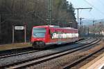 650 310 am 06.03.2014 beim rangieren im Bahnhof von Horb.