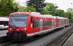 Eine RS 1-Dreifachtraktion, bestehend aus 650 102, 202 und 118 wird in Radolfzell für die Fahrt nach Friedrichshafen bereitgestellt (1.5.16).