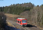 650 110-9 als RB 22220 (Tübingen Hbf-Wildberg(Württ)) bei Eutingen 25.2.17