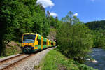 650 070 + 650 076 + 650 075 als WBA4 nach Gotteszell am 01.06.2017 bei Böbrach. 