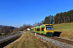 650 071 + 650 075 als WBA4 am 10.01.2018 bei Gotteszell. 