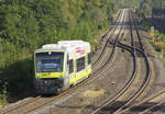 VT 650.730 ist als Agilis Marktredwitz - Bad Steben unterwegs und erreicht den Stadtrand von Oberkotzau.