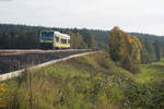 650 712 als ag 84679 von Marktredwitz nach Bad Steben bei Marktleuthen, 29.09.2017