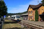 VT 532 als SWE 72211 (Biberach(Baden) - Unterharmersbach) in Zell am Hamersbach 13.7.22